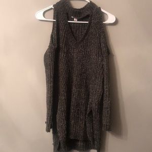 Open shoulder sweater